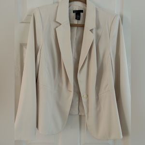 Cream Lane Bryant Blazer